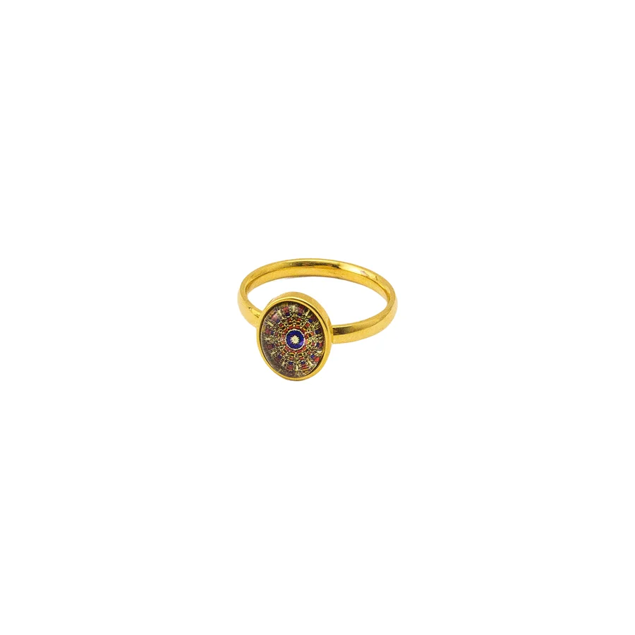 

Fashion Flower Pattern Solitaire Rings For Women Accessories High Quality Stainless Steel Men Jewelry 2022 Personalized Gift
