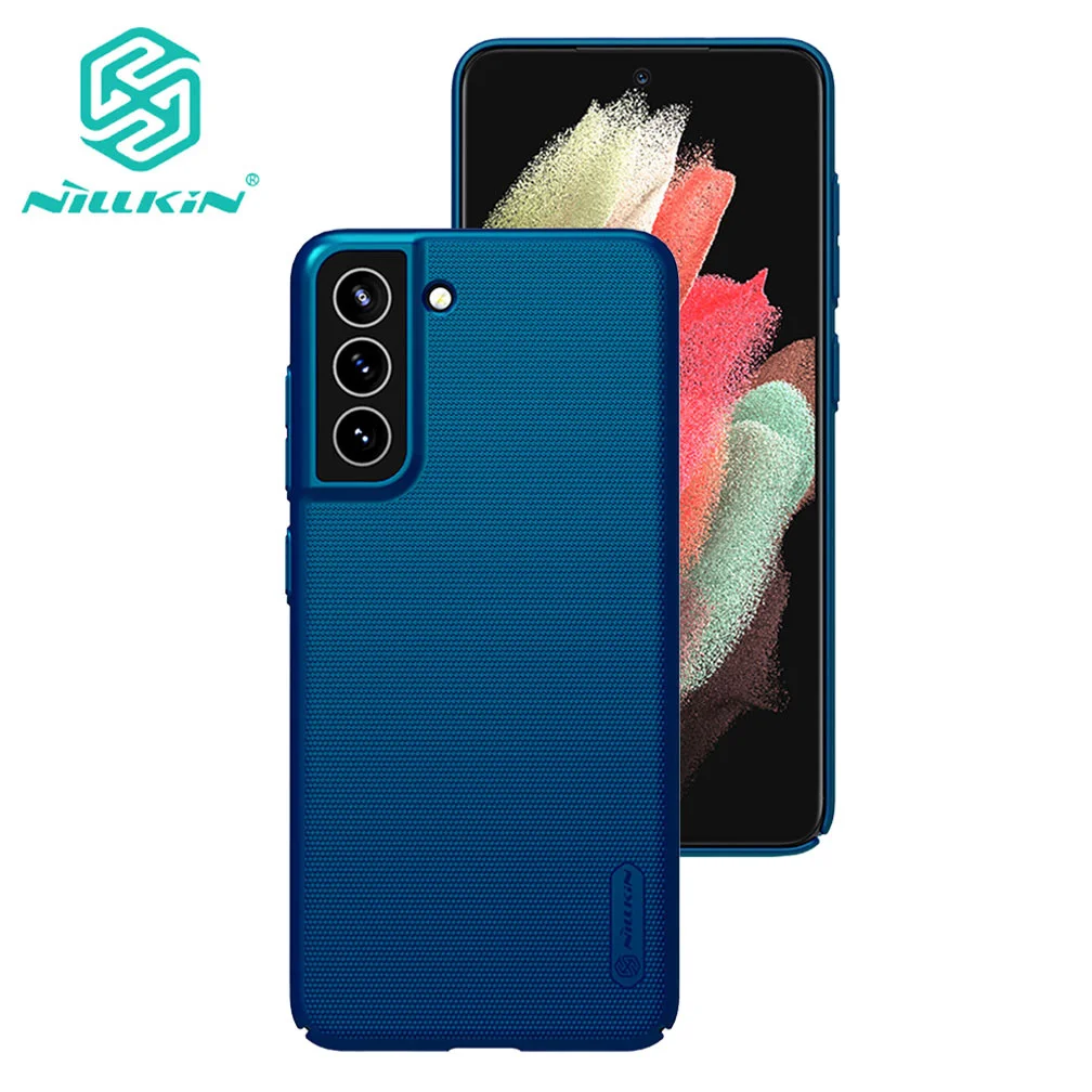 

RYWER for Samsung Galaxy S21 FE 5G Case Cover NILLKIN Super Frosted Shield Hard Plastic Stylish Back Cover for Samsung S21 FE 5G