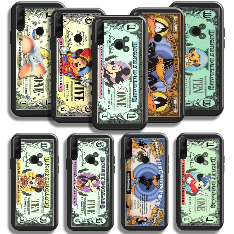 

Luxury Dollar Mickey Minnie Mouse For Huawei Honor 9X 8X 7X Pro Case For Honor 10X Lite Phone Case TPU Back Funda