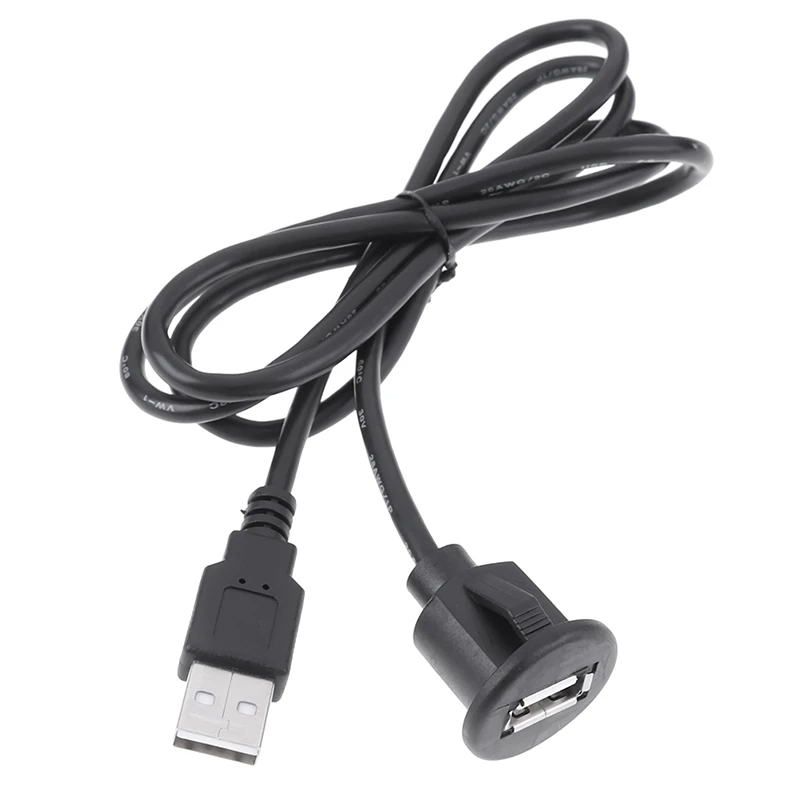 

1Pc Black USB Extension Socket Cable Super Speed USB 2.0 Cable Male To Female 1m Data Sync USB 2.0 Extension Cable Adapter