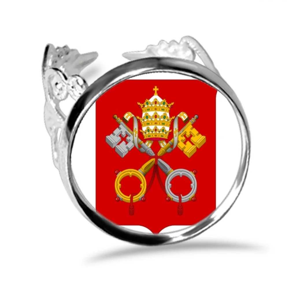 Свадебное кольцо с гербом Ватикан Европа |