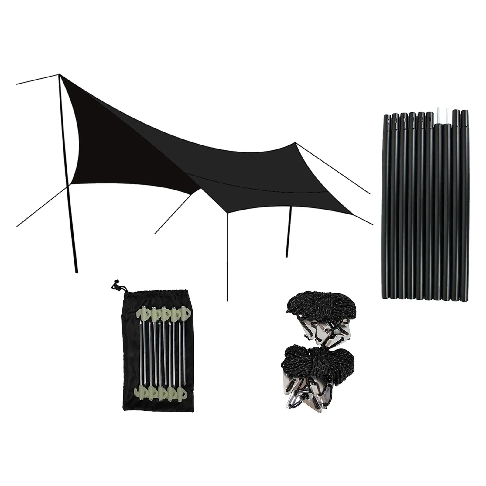 

Палатка-брезент для кемпинга, навес от солнца на 8-12 человек, непромокаемая, водонепроницаемая, для путешествий