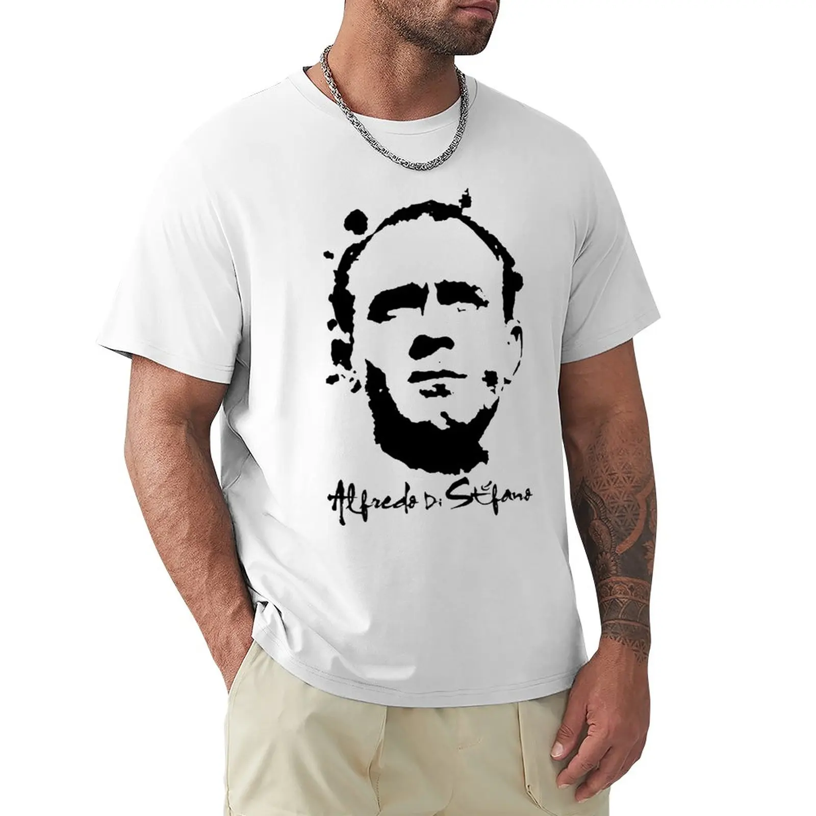 

Title Italy 2 Di Stéfanoes And Stefanoes Football Player Sport Funny Top Quality T-shirts Round Neck Fitness Eur Size