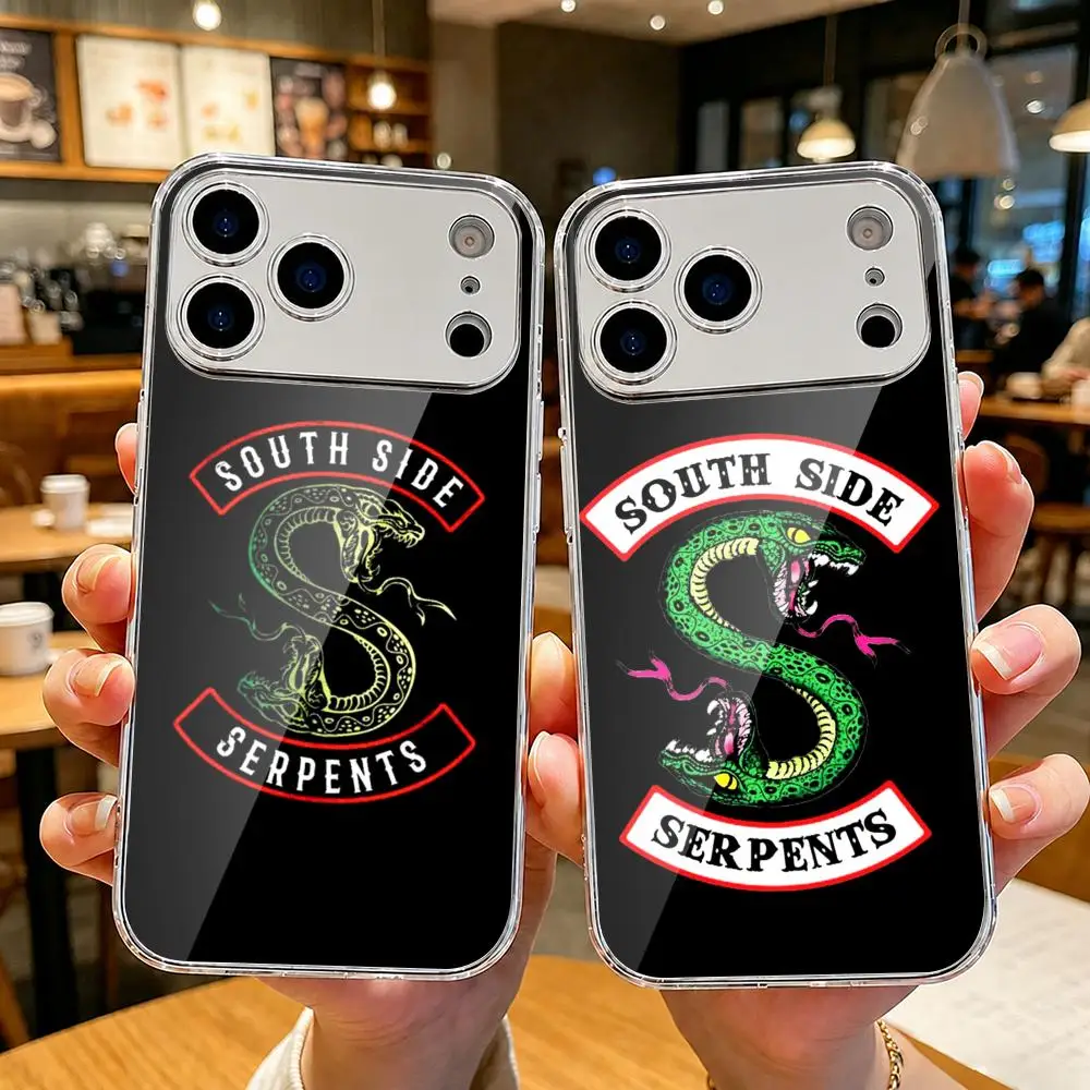 Фото Чехол для телефона South Side Serpents для iPhone 17 16 15 14 13 12 Pro Max Plus, с гальваническим металлическим каркасом, тонкий, противоскользящий №5