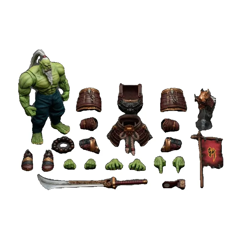 Фото В наличии Mithril Action 1/10 WOW Guardian of The Horde Варвар Орcs 03 Sword Saint Master 20 см Фигурка Модель Подарки для фанатов №5