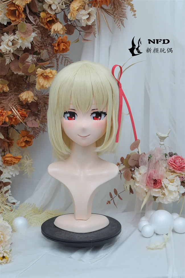 

(NFD012-62) настраиваемая голова с замком красивая женщина/девочка японский анимационный персонаж