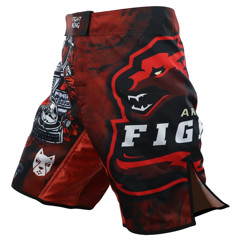 

MMA Men Red Muay Thai Boxing Shorts Fitness Gym Training Pants Cheap Shorts Kickboxing Fighting Pants Sports Trunks Boxe