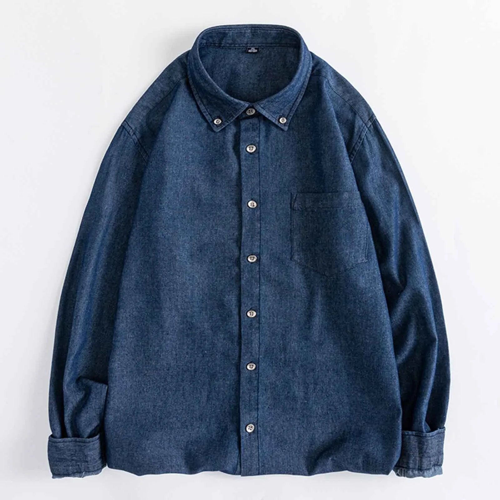 

Mens T Shirts Cotton Mens Organic Denim Shirt Full Sleeve Single Button Shirt Tan Long Sleeve Shirt Men