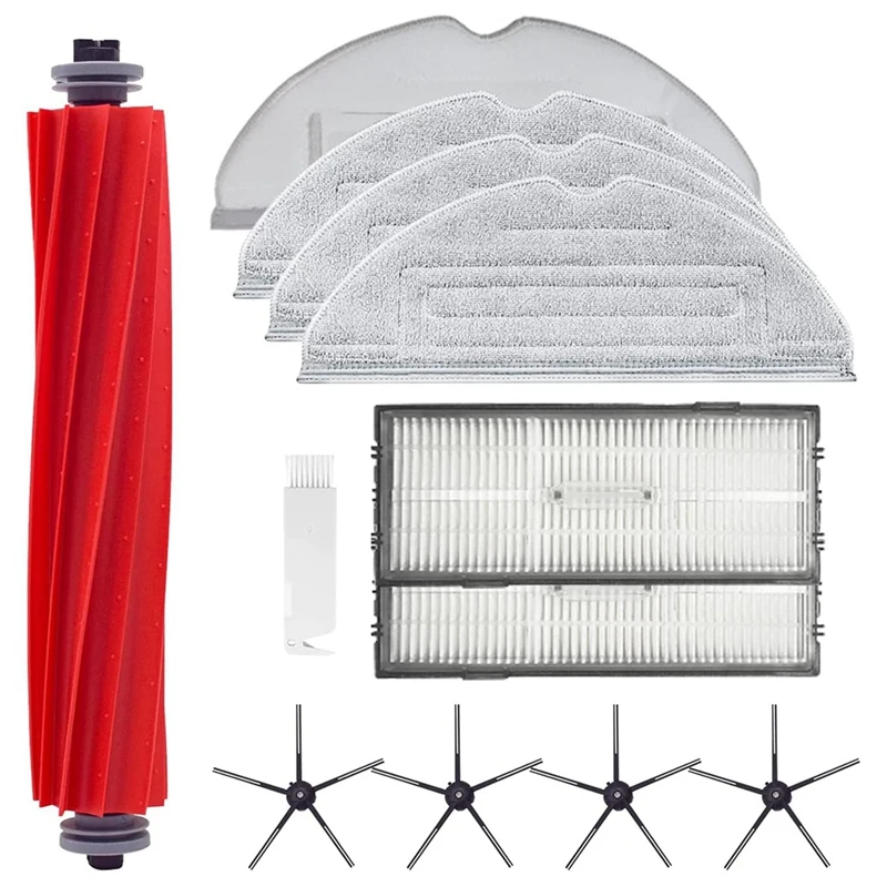 

Набор аксессуаров для пылесоса Xiaomi Roborock S7 T7S Plus G10, основная боковая щетка, фильтр НЕРА, насадка на швабру