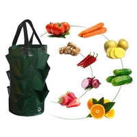 3 gallons multi mouth container bags strawberry planting growing bag grow planter pouch root bonsai plant pot garden supplies