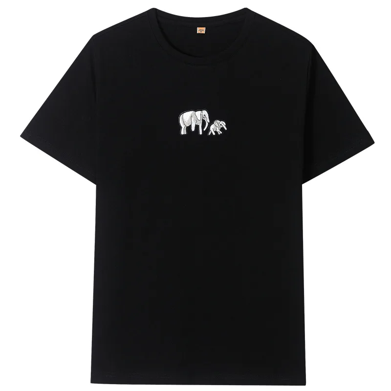 

13635 Men's T-Shirts Summer Short Sleeve t shirt men Simple creative design line cross Print cotton Brand shirts Men Top Tees