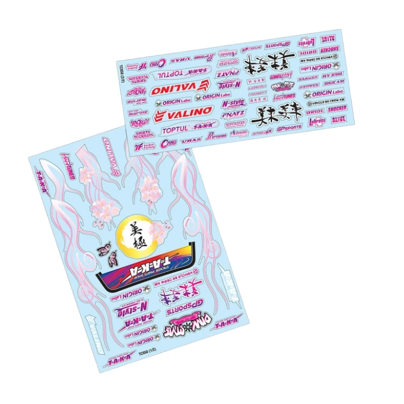 

TC958 1/10 Drift Miki Takagi S15 Clear Latte Art Наклейки