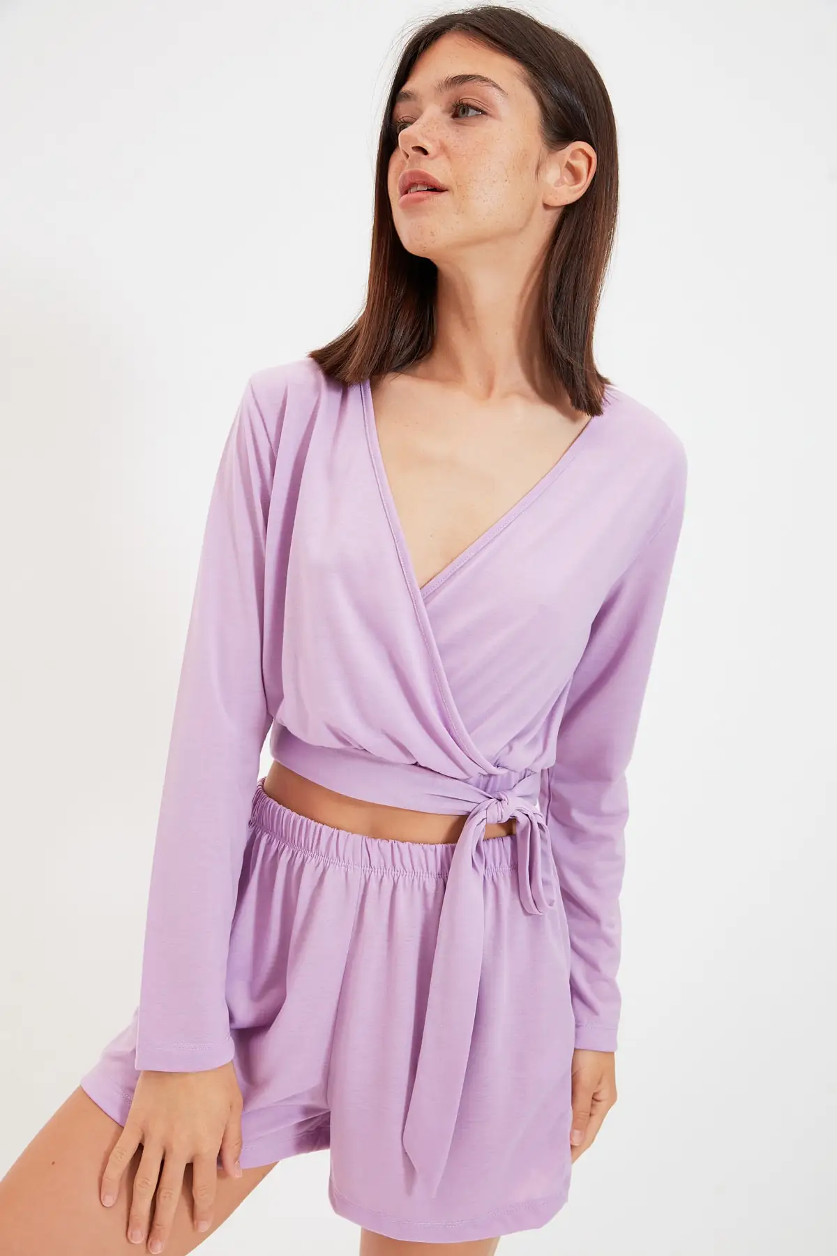 

Trendyol Double Breasted Knitted Pajamas Set THMAW22PT0153