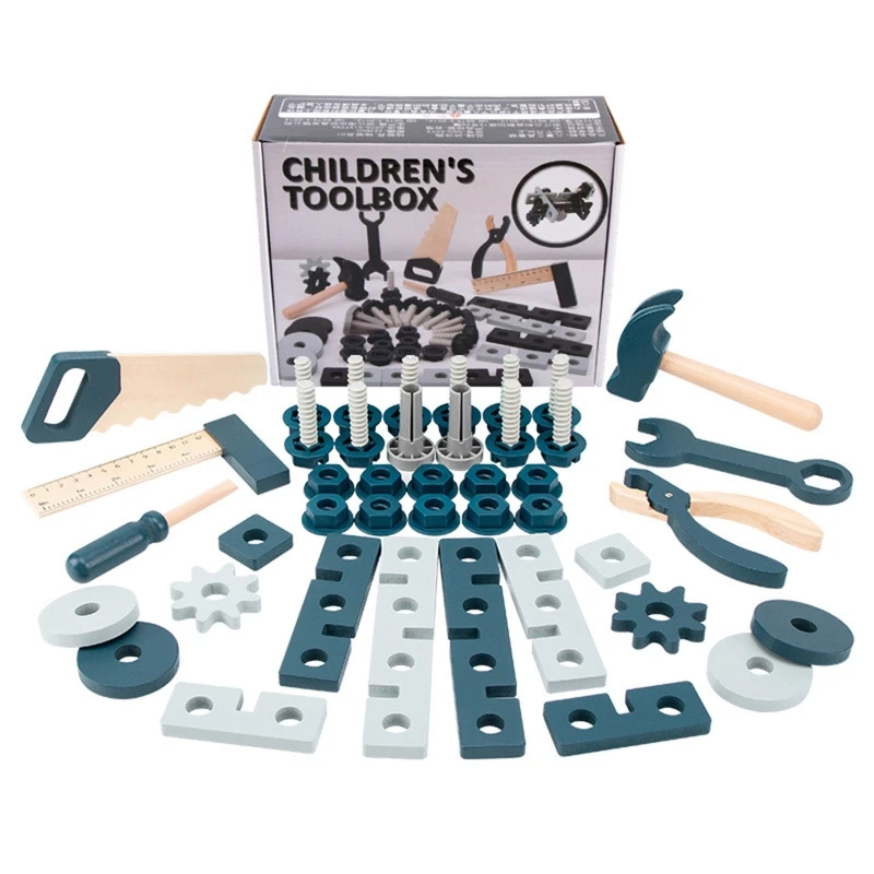

Kids Assembly Toolbox Kits Toy w/ Hammer Education Toy Children’s Party Present
