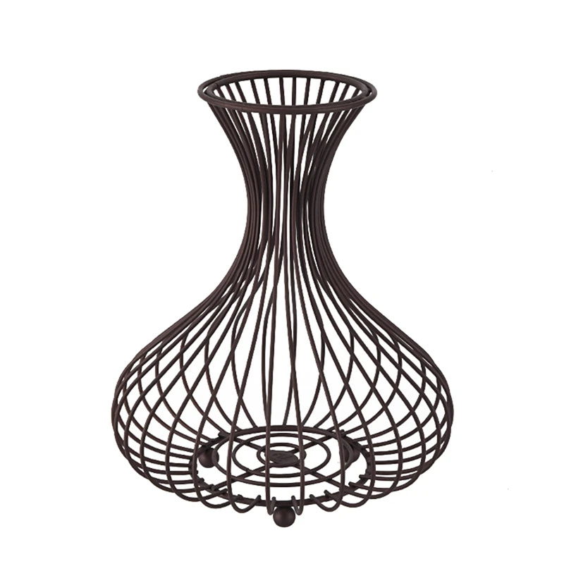 

Wine Bottle Cork Holder Cork Storage Container Decanter Iron Basket Wine Bottle Stopper Cork Organizer Home Desk Decor