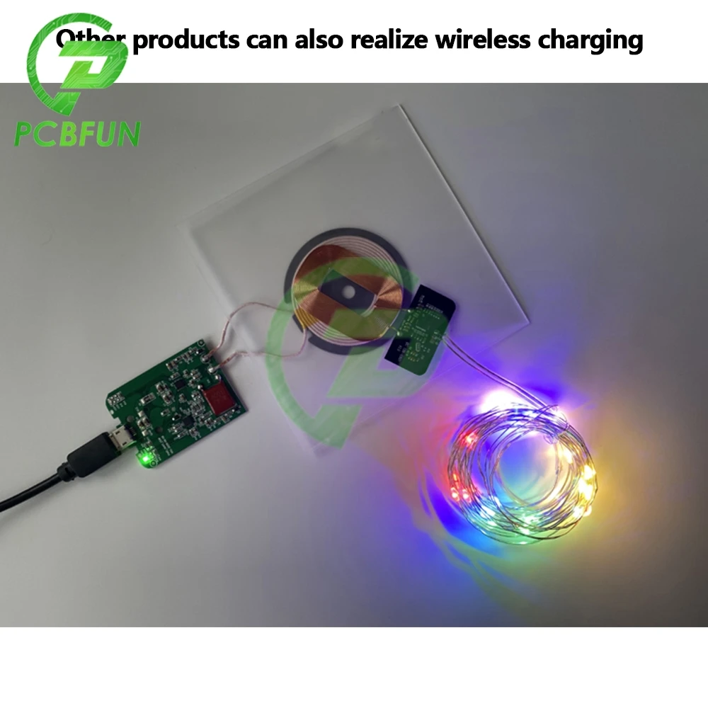 TYPE-C 5V 9V 5W-10W 15W MICRO-USB передатчик PCBA печатная плата катушка стандарт Qi Беспроводная