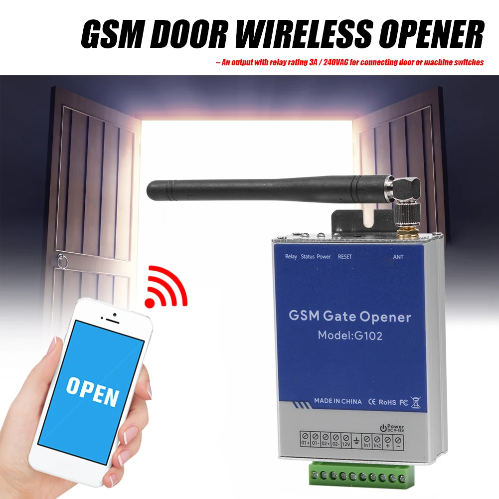 

GSM-реле открывания ворот, беспроводной пульт дистанционного управления доступом к дверям, устройство дистанционного управления Wi-Fi для умного дома, гаража