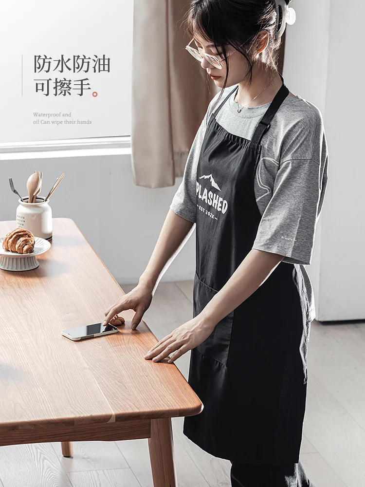

Фартук для домашней кухни водонепроницаемый и маслостойкий Женский Летний Тонкий новый японский мужской кухонный фартук