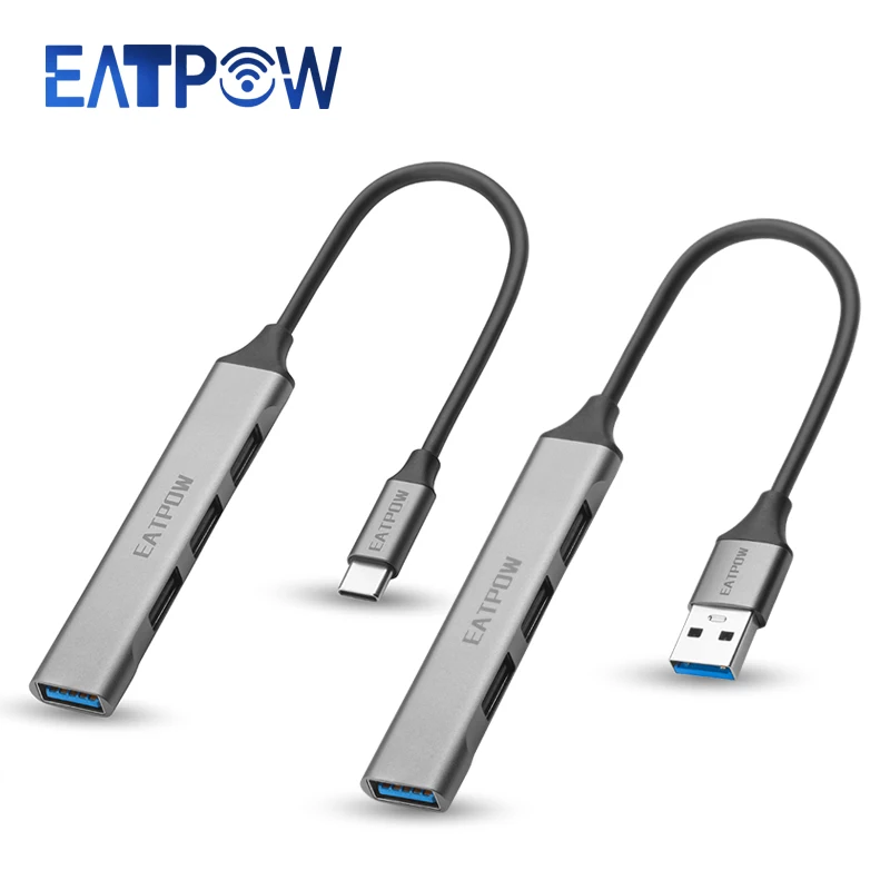 

EATPOW 4 Port Usb Splitter HUB 3.0 Type C Usb Hub usb Adapter for Xiaomi Lenovo Macbook Pro Air Pro PC Computer Accessories