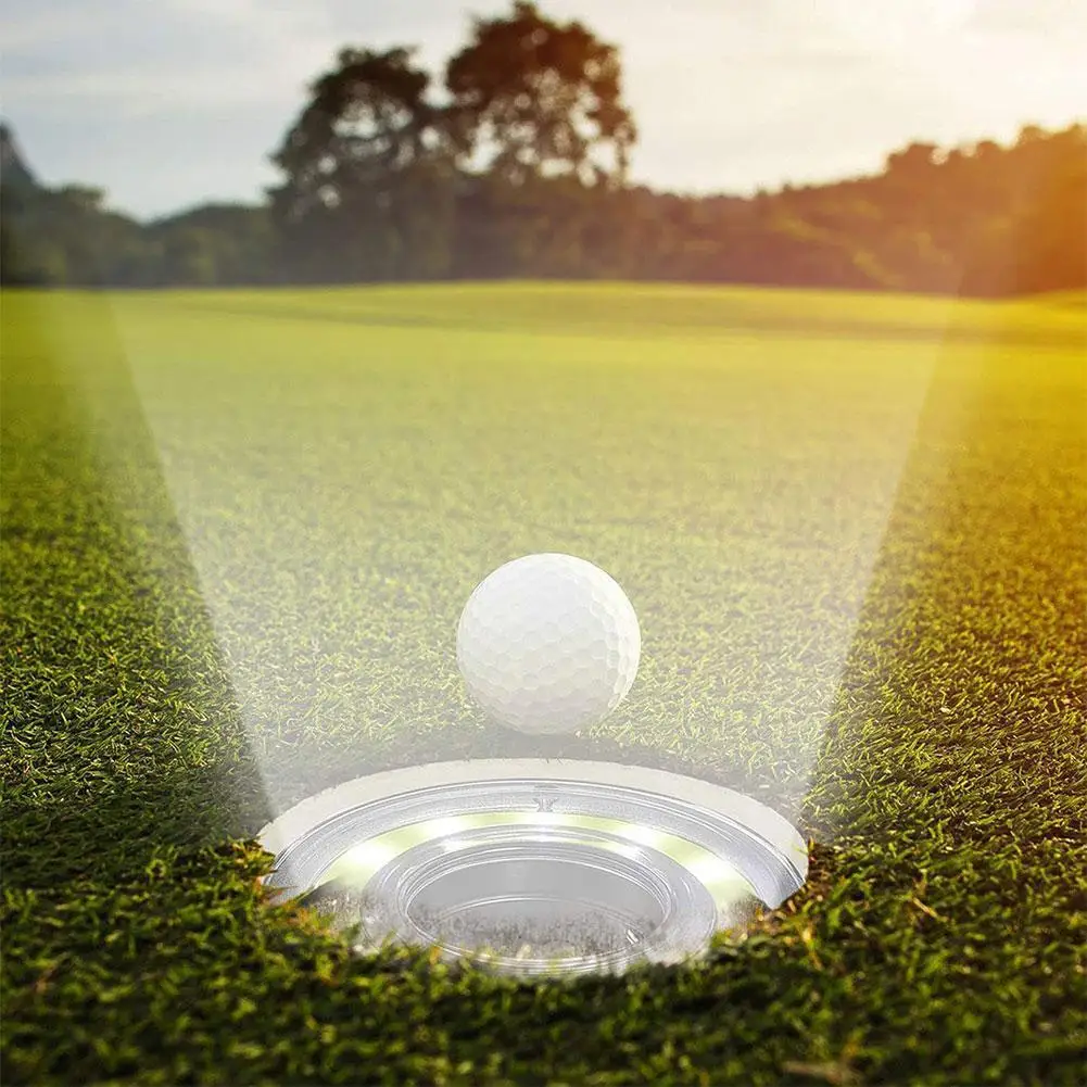 

Golf Hole Lights Glow Glowing Golf Hole Lights Luminous LED for Golf Hole Night Golf Play Long Lasting Bright Night Sports Q0S8