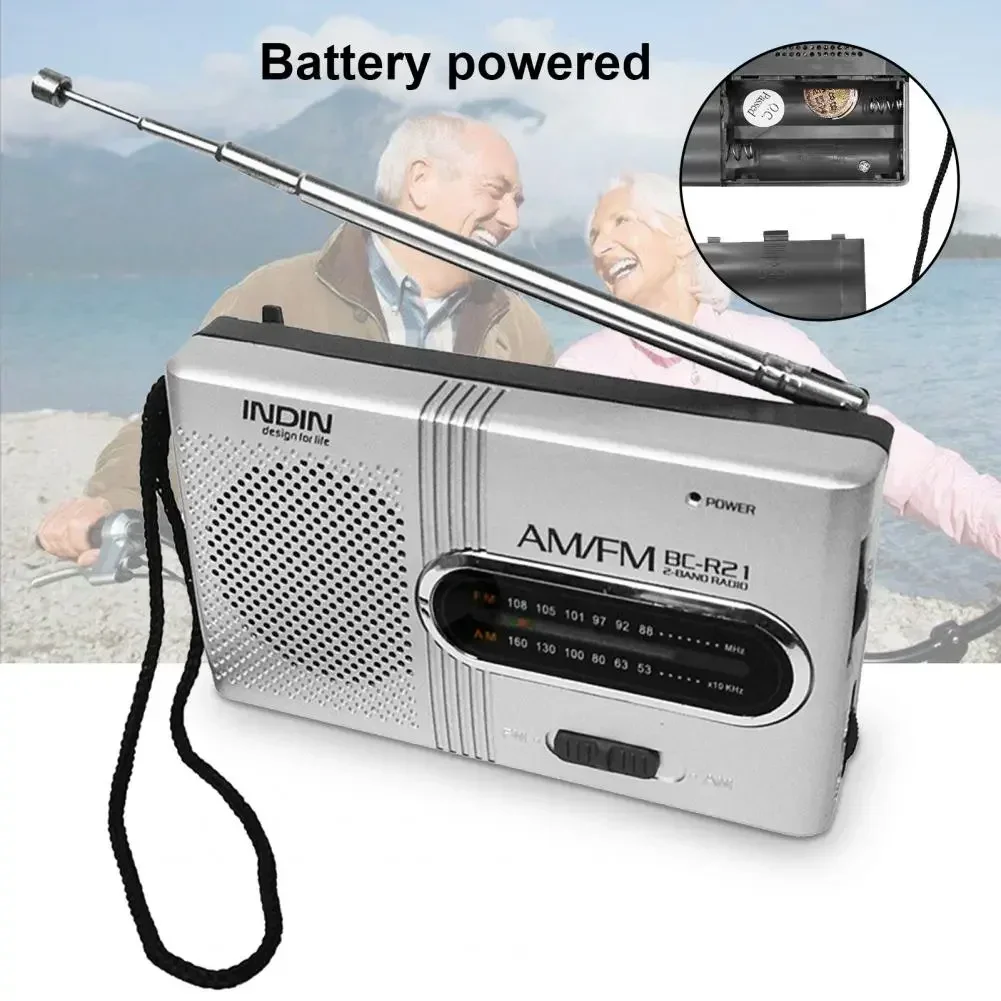 Портативный ретро AM/FM радио плеер