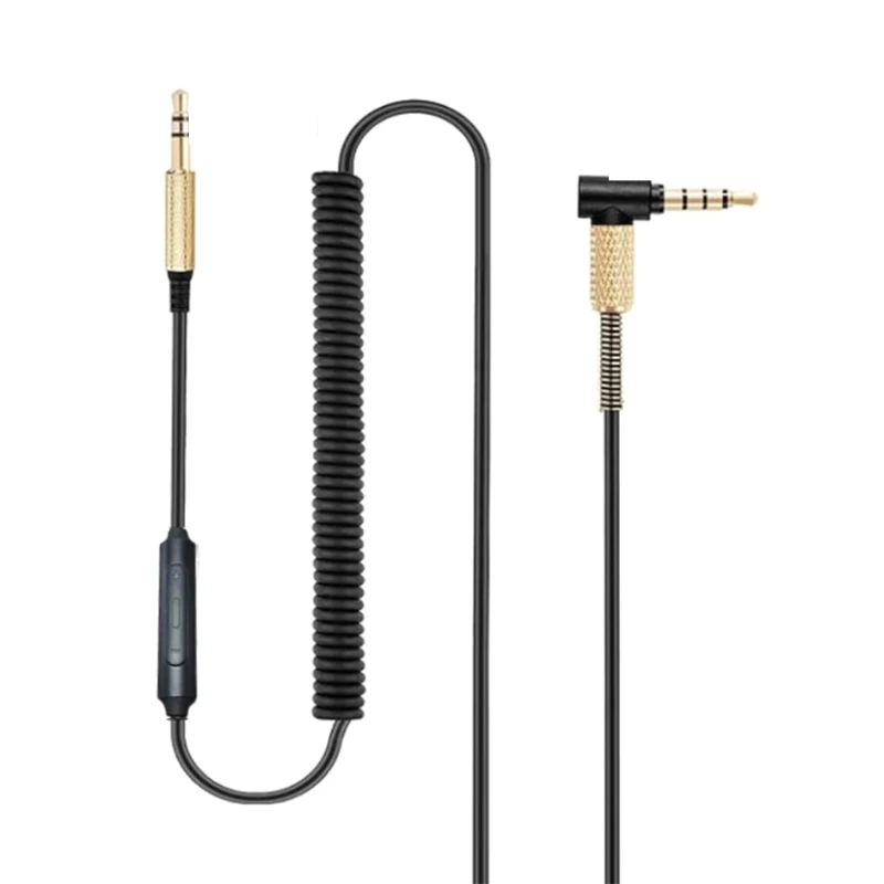 

Versatile 3.5mm Headset Cable for Studio3 SOLO2 Major1 2 3 Earphone Universal 3.5mm Connector Spring cable 95AF