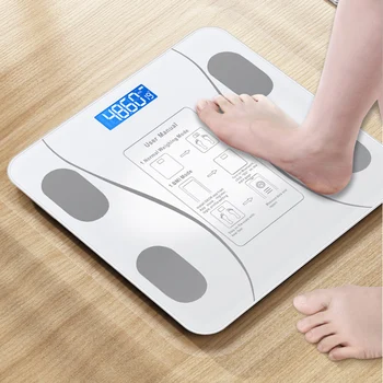 Bluetooth Smart Body Scale Bathroom Scales BMI Body Weight Scale LED Digital Electronic Weighing Scale Body Composition Analyzer 1