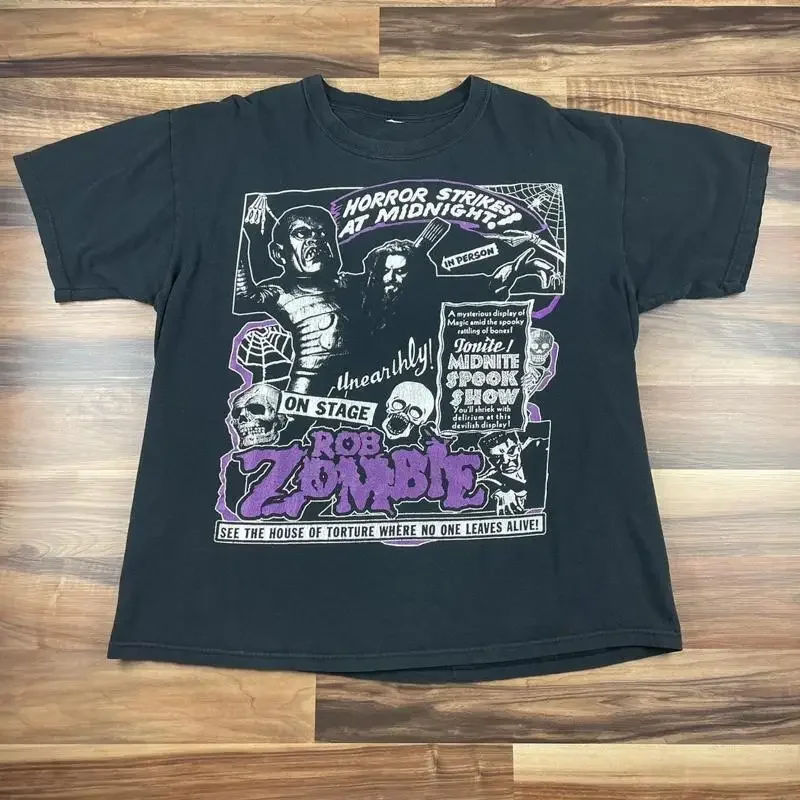 Фото Футболка Rob Zombie, черная, из плотного хлопка, размер S 5XL NH3259 №1