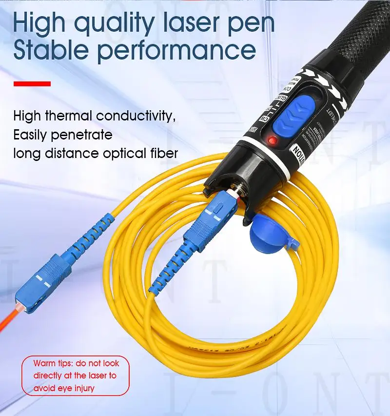 2 In1 FTTH Fiber Optic Tool Kit Fiber Optical Power Meter -70 +10dBm Visual Fault Locator Fiber optic test pen and 5km 1/30/50MW