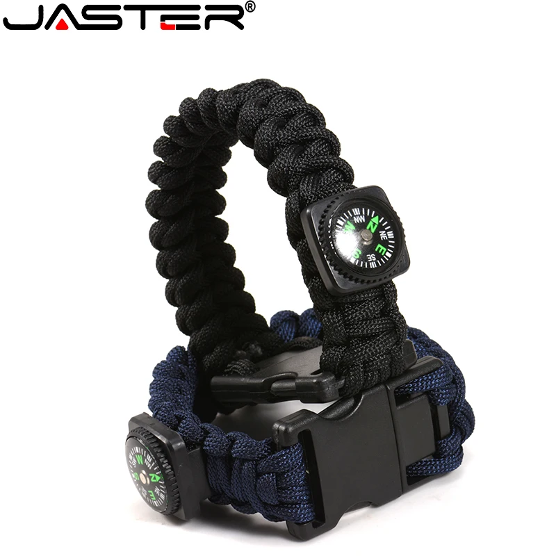 USB-флеш-накопитель JASTER в нейлоновой оплетке с компасом 16/32/64 ГБ | Компьютеры и офис