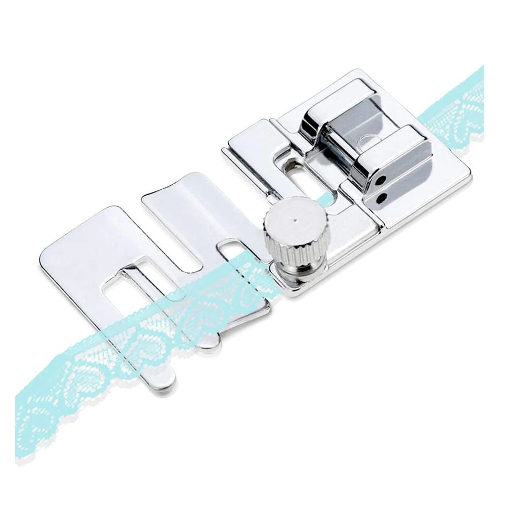 

Elastic Cord Band Fabric Stretch Sewing Machine Presser Foot Fits for Low Shank Snap-On Domestic Singer Brother Janome
