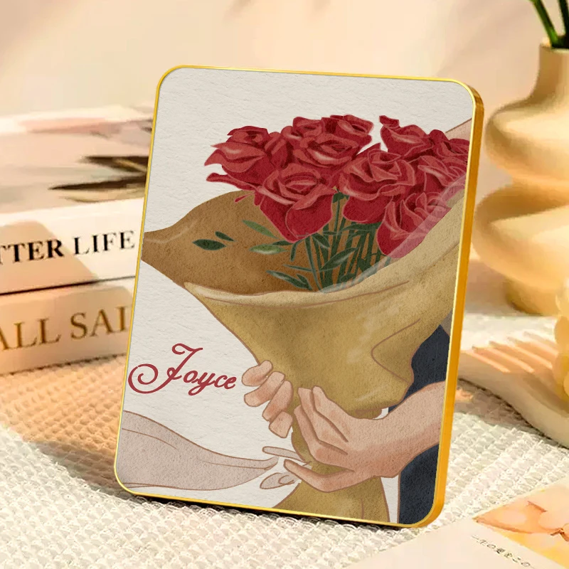 Персонализированный постер с букетом роз