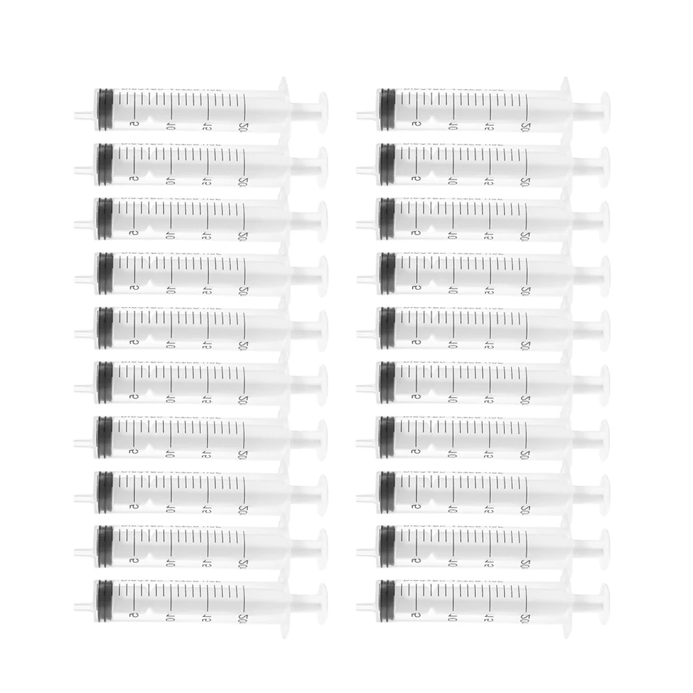 

25 PCS Without Needle 20ml Samples Large Injection Simple Medical