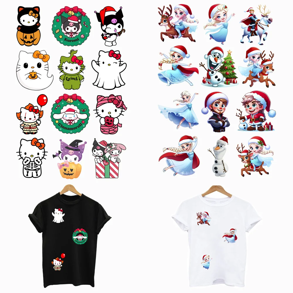 Термотрансферные нашивки для детской одежды 12 шт