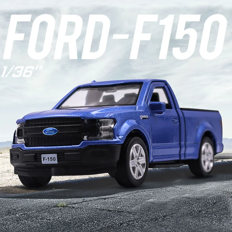

1:36 Ford F-150 Raptor Pickup with Drive Pull Back Models Simulation Metal Diecasts Vehicles Toys Collection Gift F232