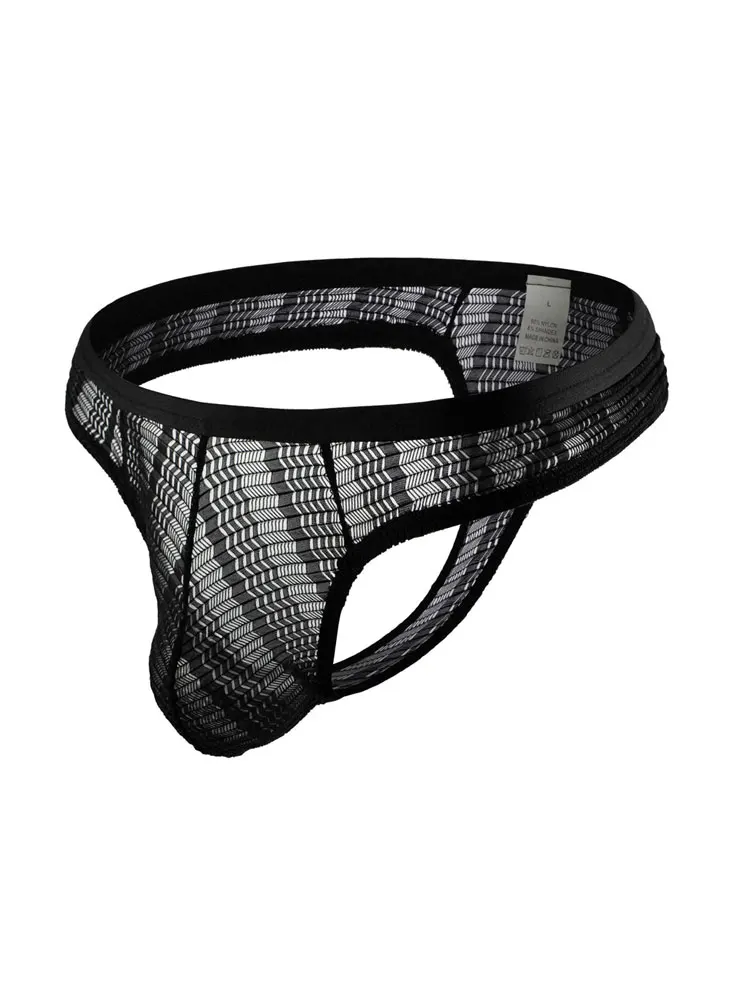 

Трусы-стринги мужские эластичные, прозрачное нижнее белье с пузырьковым мешочком, дышащие Трусы-стринги с заниженной талией