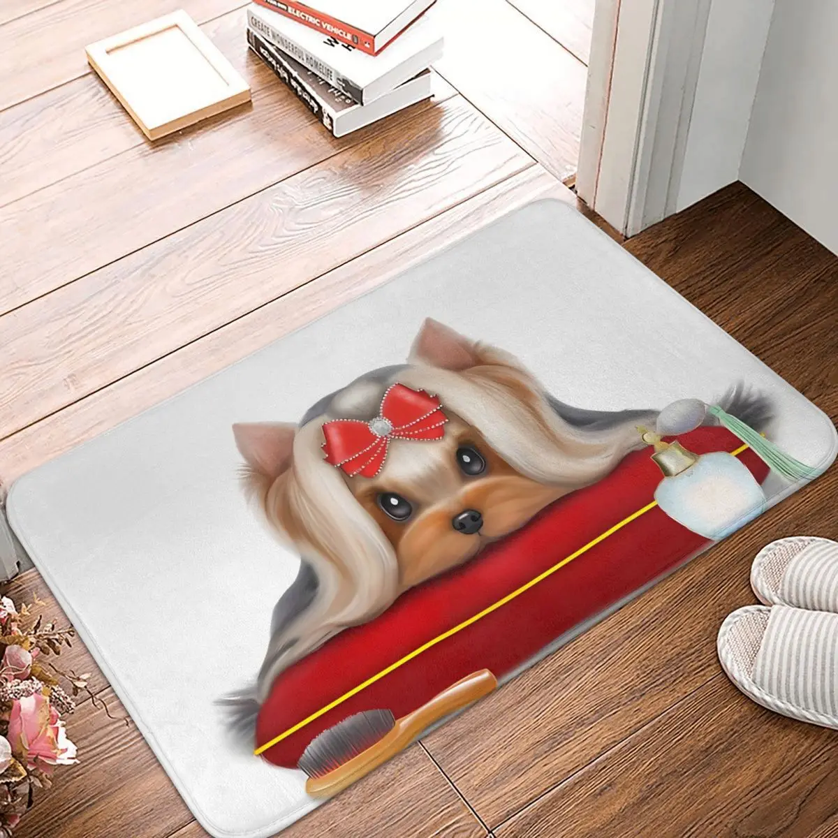 

Yorkshire Terrier Bath Mat Yorkie Beauty Doormat Kitchen Carpet Outdoor Rug Home Decor