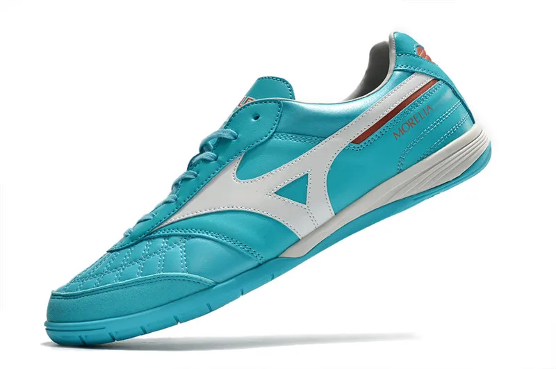 Authentic Mizuno Creation MORELIA IC M8 Men's Sports Shoes Mizuno Outdoor Sneakers Aqua/White Color Size Eur 40-45