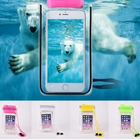 universal waterproof pouch case phone transparent waterproof bags drifting sport bags swimming phone pouch