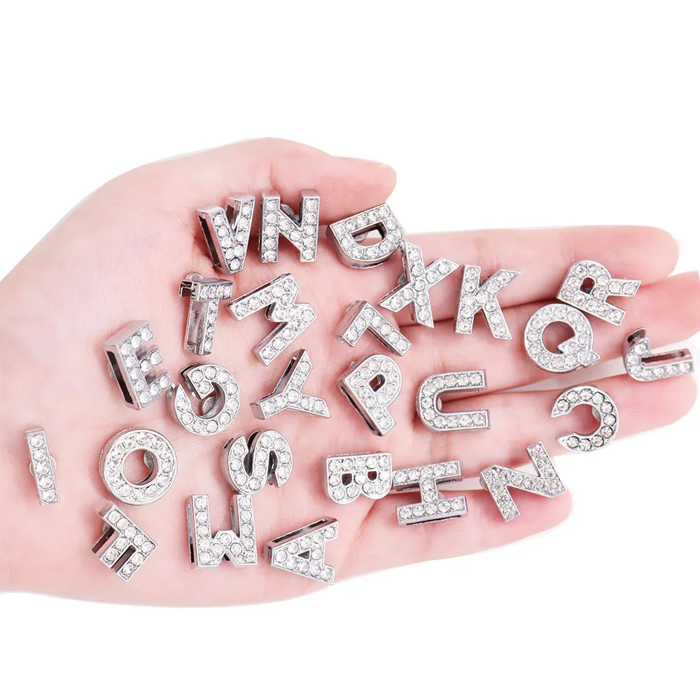 Новинка 1 шт. искусственная кожа 26 букв алфавита сандалии украшение обуви