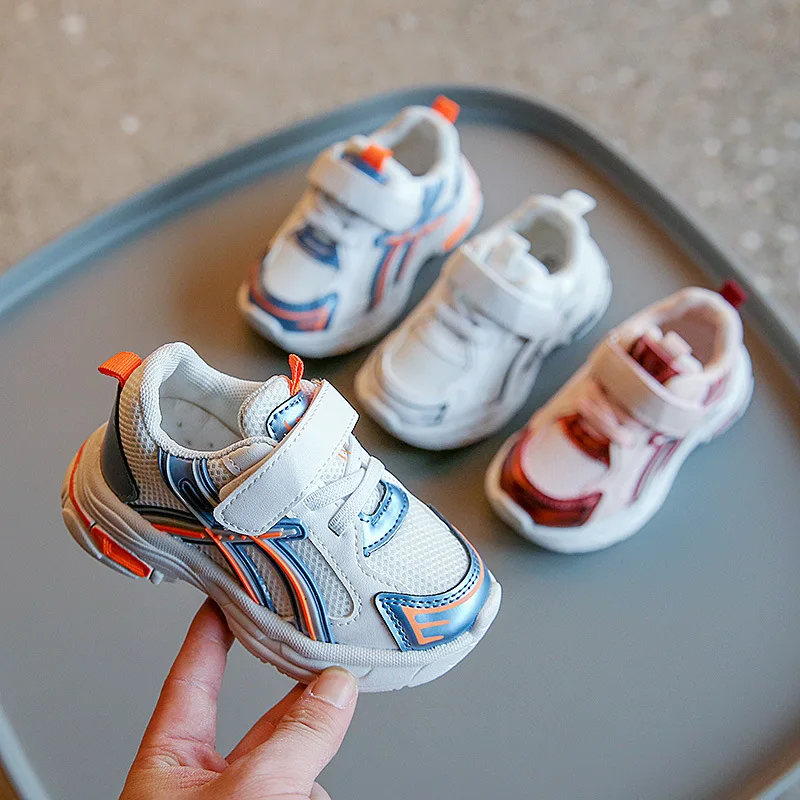 

Fashion Kids shoes Mesh Sports Sneakers Boys Girls running shoes Non-slip Soft Tennis Breathable Casual Shoes 2022 New Trend