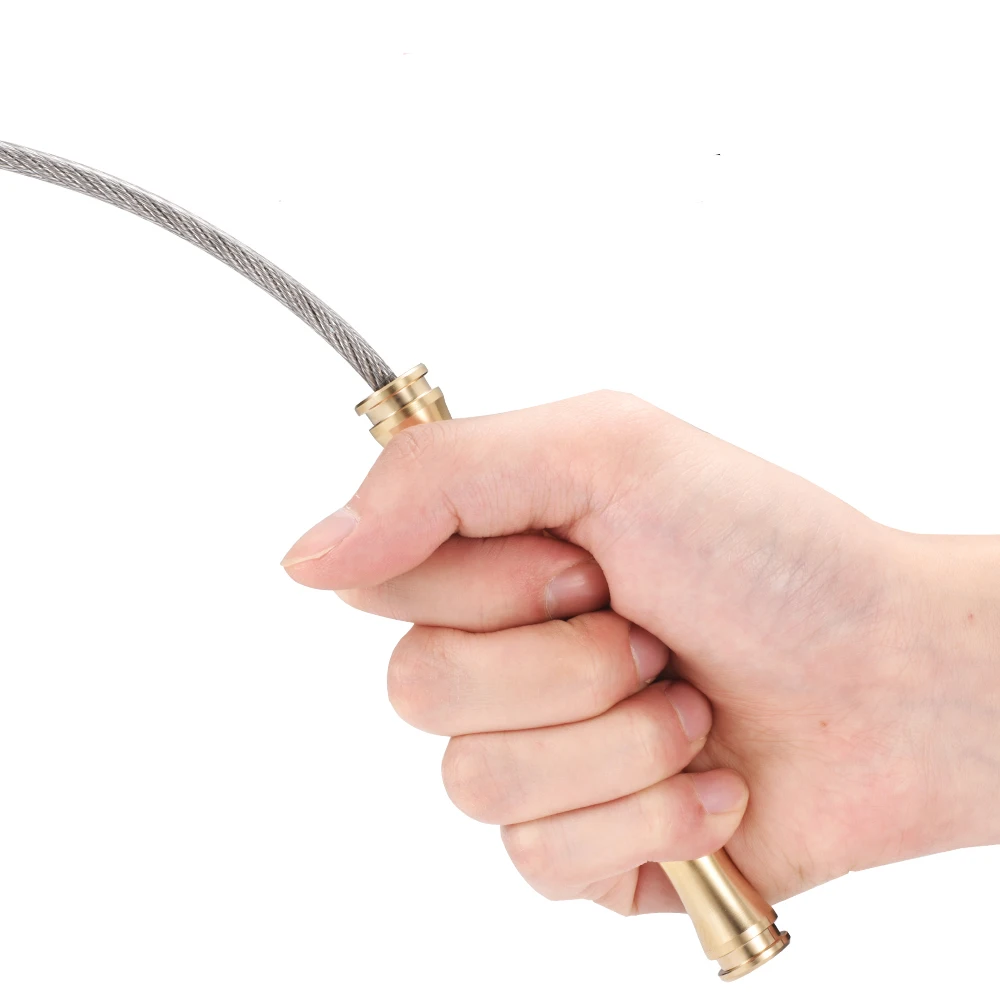 

Brass Tactical Whip Emergency Tool Self Defense Anti Skid Glass Breaker