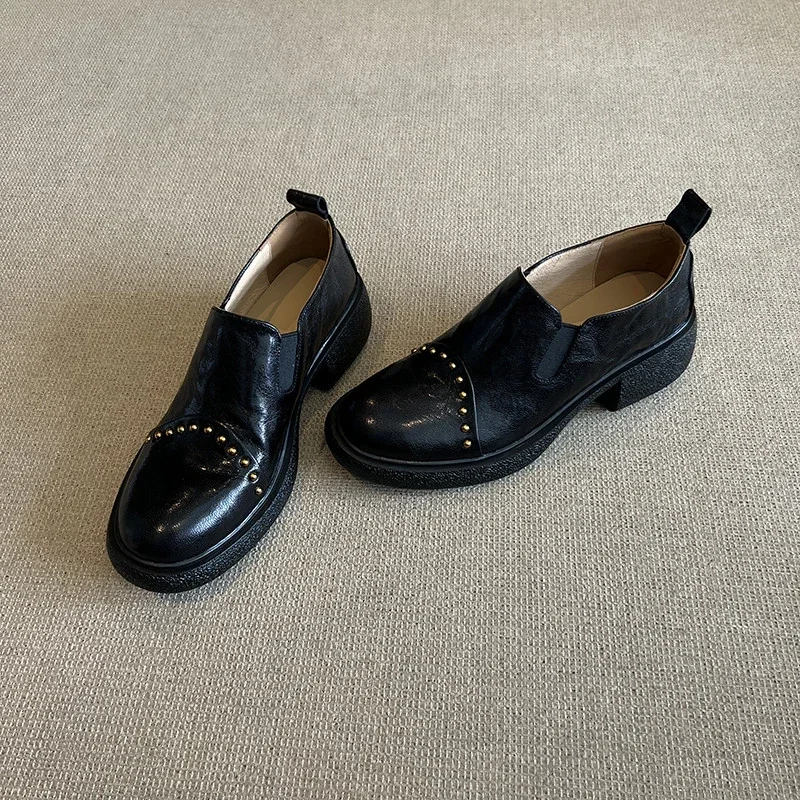 2025 Новая зимняя женская обувь на толстой подошве роскошные дизайнерские кожаные