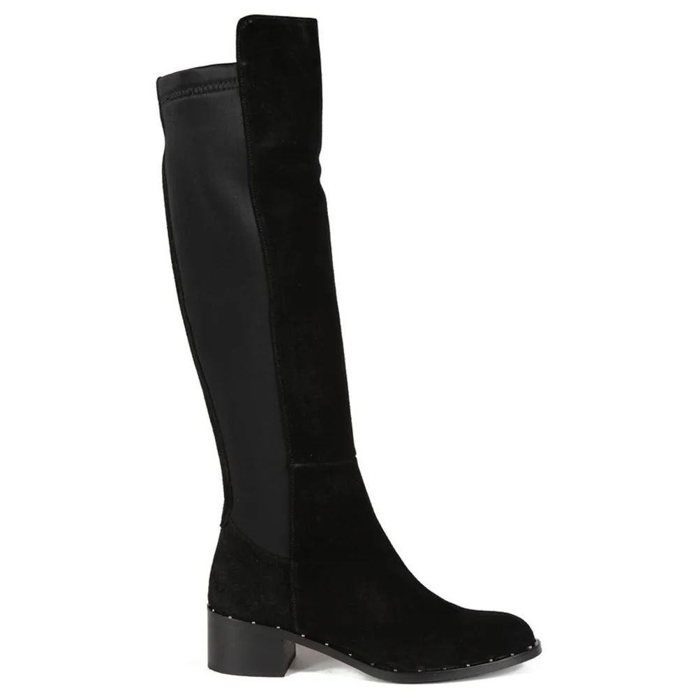 

Dorlie Feline Black Suede Women 'S High-Heeled Boots
