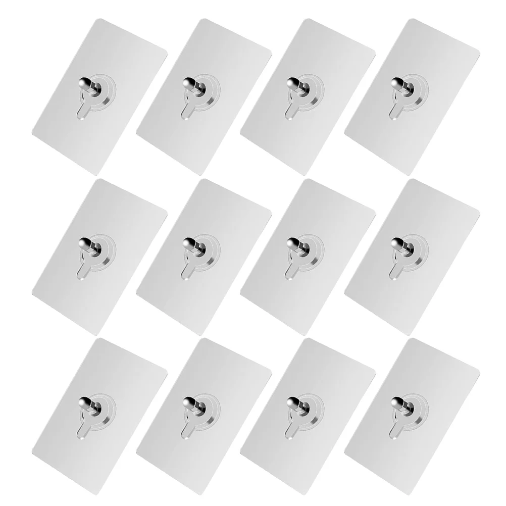 

12pcs Adhesive Useful Punch-free Screw Nails Strong Viscosity Stickers for Window Wall