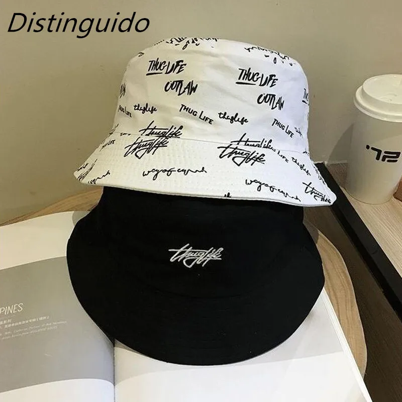 

New Double-sided Wear Fishing Hat Fisherman Cap for Boys/Girls Bob Femme Gorro Summer Bucket Hats Women Men's Panama Hat HT062