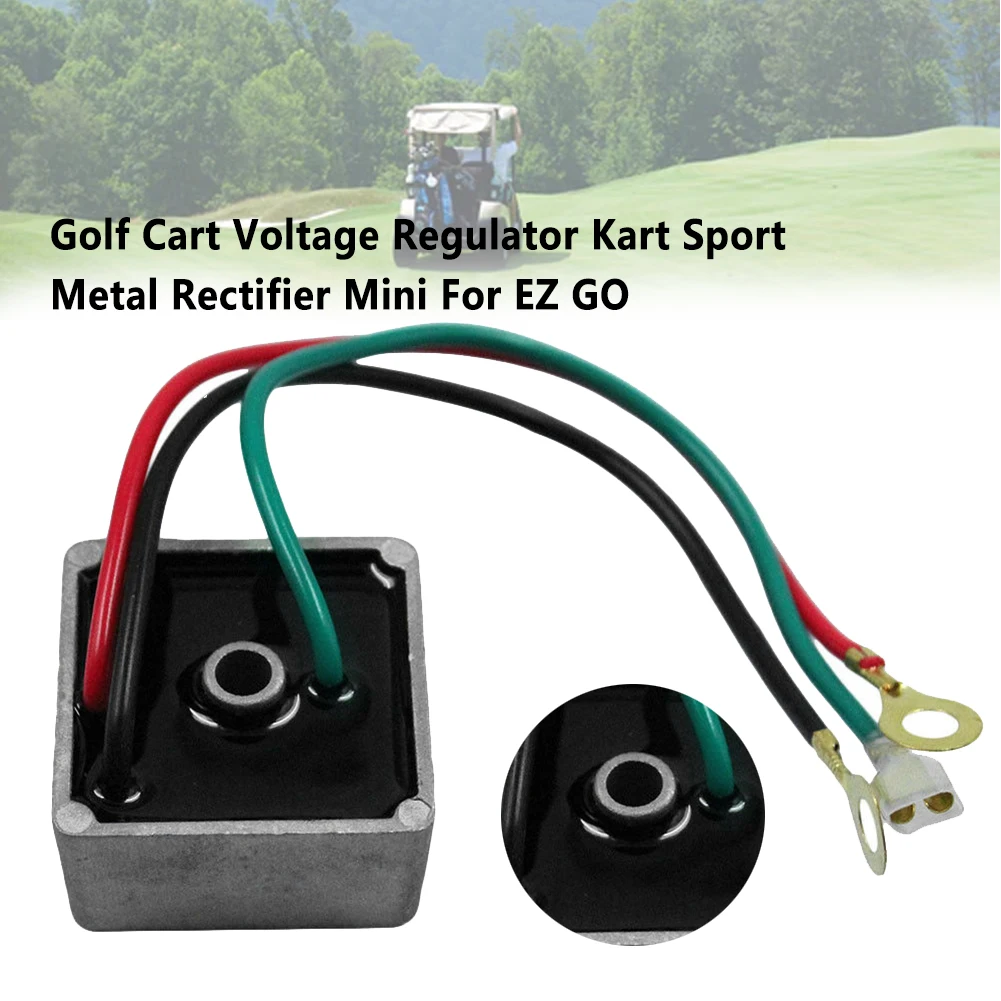 

27739G01 Club Car Durable Single Hole Practical Kart Accessories Golf Cart Voltage Regulator Metal Rectifier Mini For EZ GO
