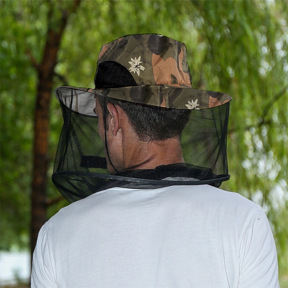 Москитная сетка на голову шляпа садовые рандовые сетки для защиты лица шеи