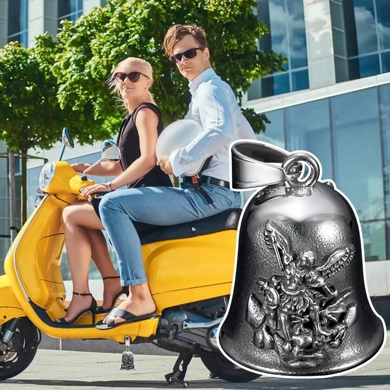 Винтажный орнамент мотоциклетный колокольчик подвеска Michaelmas ангел езда для