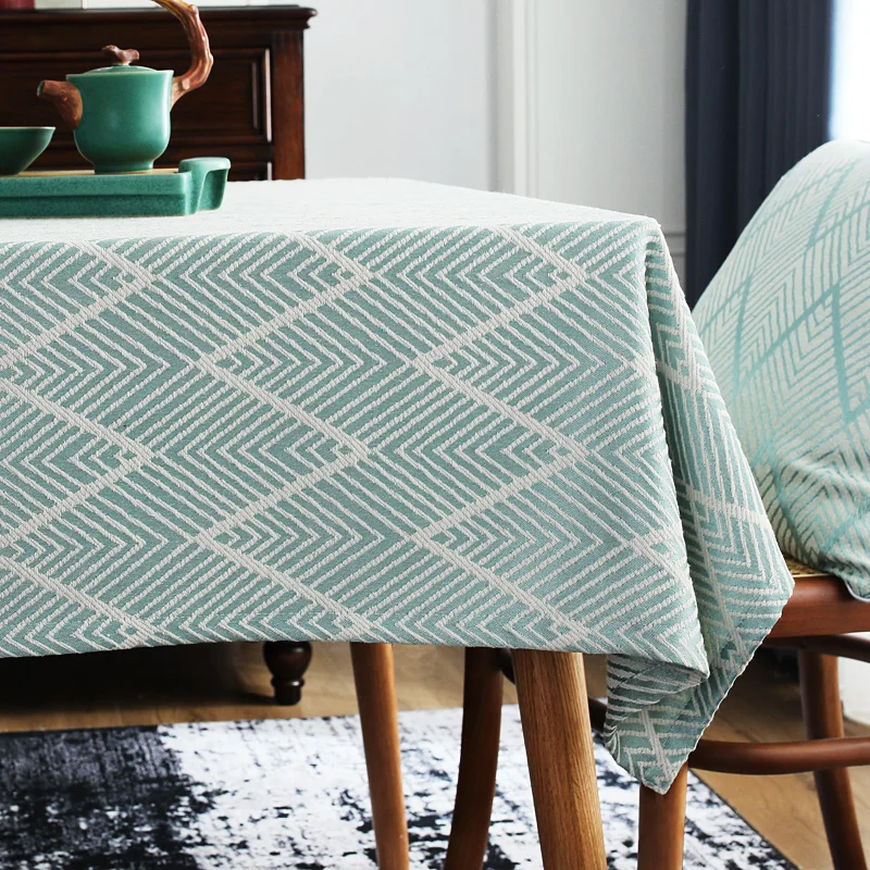 

Dining table tablecloth, high-end square tea table tablecloth, Japanese cotton and linen cloth art desk